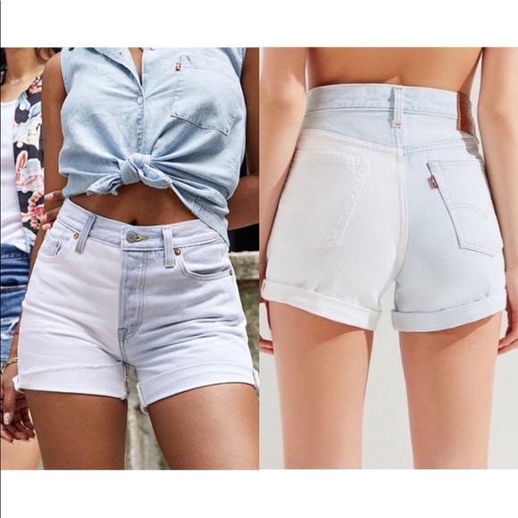 Levi's Pants - Levi’s 501 High Rise Two Tone Denim Shorts Size 26